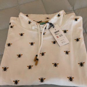 Funnel Neck Sweatshirt with Bees